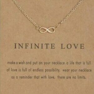 Infinite Love Dainty Gold Minimalist Necklace Infinity‎